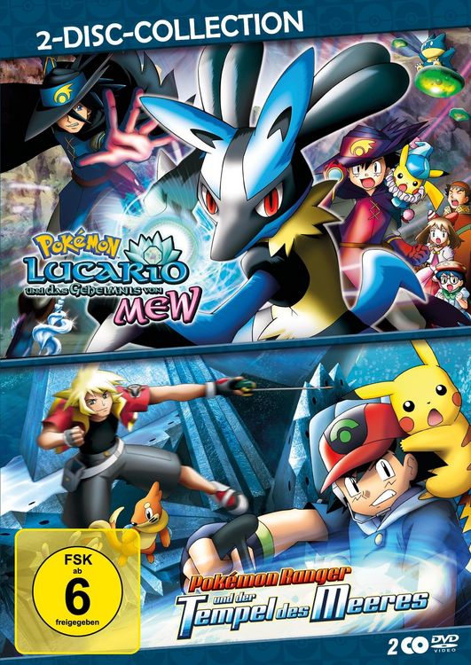 Produktbild: Pok&eacute;mon: Lucario und das Geheimnis von Mew / Pok&eacute;mon Ranger und der Tempel des Meeres - 2-Movie-Box [2 DVDs]