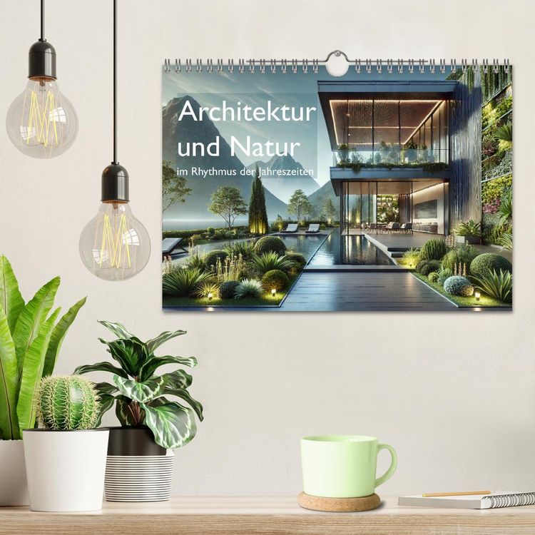 Produktbild: Architektur und Natur im Rhythmus der Jahreszeiten (Wandkalender 2026 DIN A4 quer), CALVENDO Monatskalender