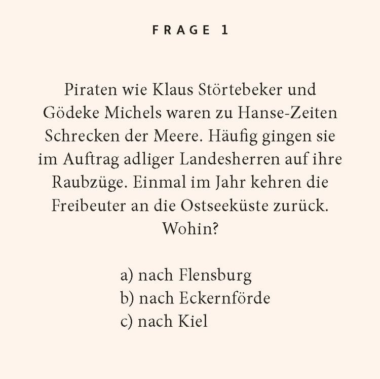 Produktbild: Ostseeküste-Quiz