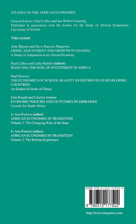 Produktbild: African Economies in Transition