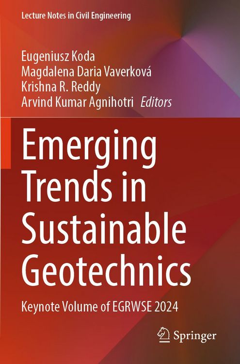 Produktbild: Emerging Trends in Sustainable Geotechnics