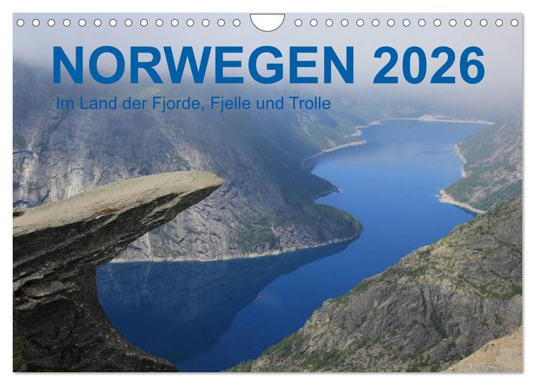 Produktbild: Norwegen 2026 - Im Land der Fjorde, Fjelle und Trolle (Wandkalender 2026 DIN A4 quer), CALVENDO Monatskalender