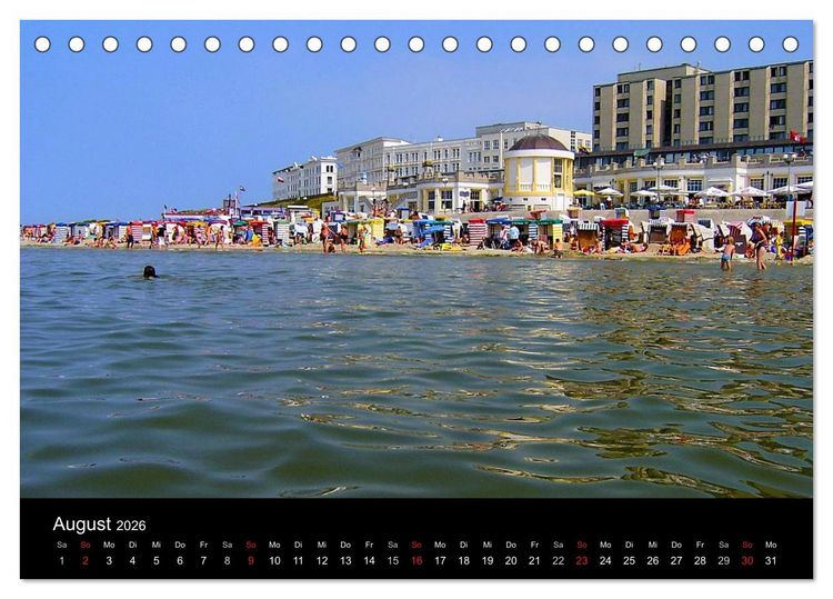 Produktbild: Borkum (Tischkalender 2026 DIN A5 quer), CALVENDO Monatskalender