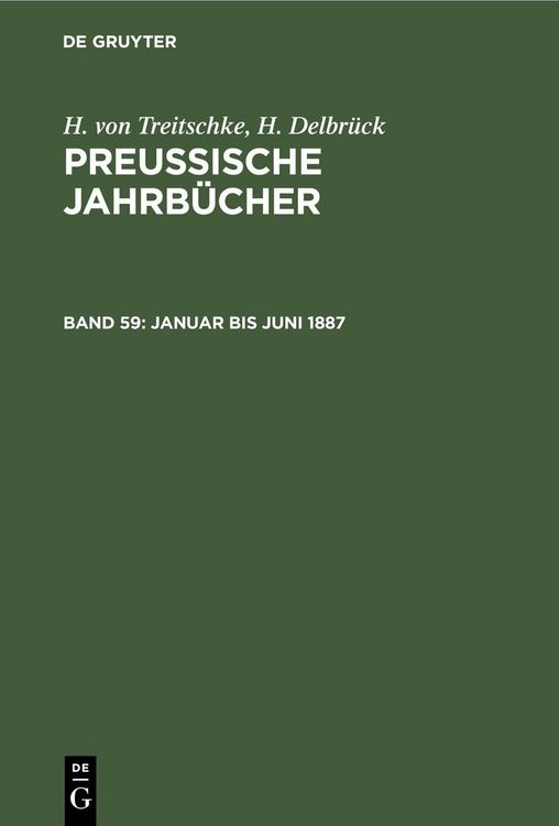 Produktbild: Januar bis Juni 1887