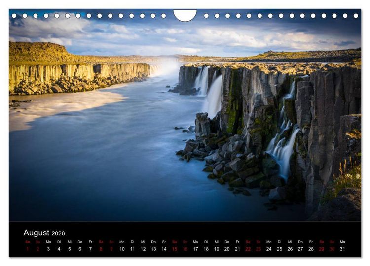 Produktbild: Island - Unber&uuml;hrte Landschaften (Wandkalender 2026 DIN A4 quer), CALVENDO Monatskalender