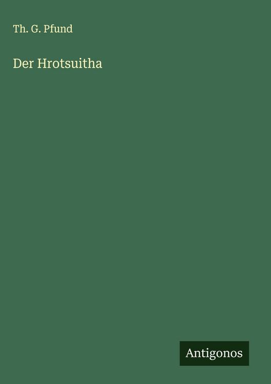 Produktbild: Der Hrotsuitha