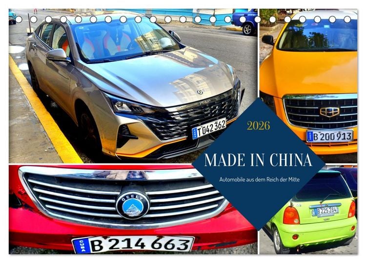 Produktbild: MADE IN CHINA - Automobile aus dem Reich der Mitte (Tischkalender 2026 DIN A5 quer), CALVENDO Monatskalender