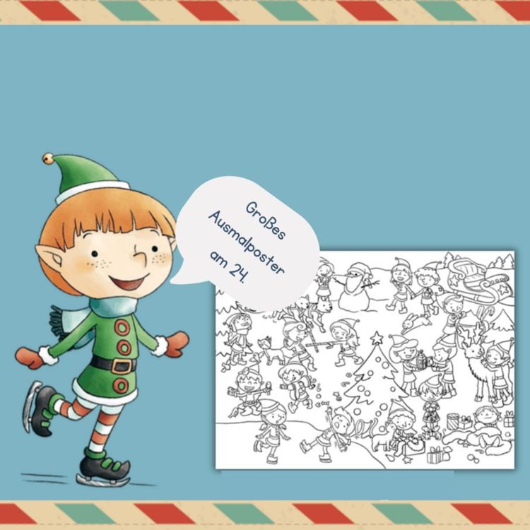 Produktbild: 24 Briefe vom Weihnachtsmann. Adventskalender-Post zum Basteln, Malen und Staunen