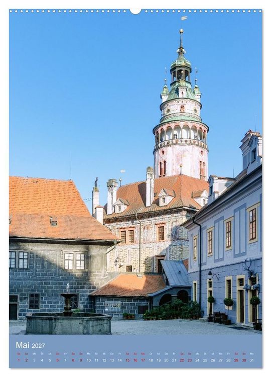 Produktbild: Zeitloses Cesky Krumlov. Zwischen Moldauschleifen und Schlosskulisse (Wandkalender 2027 DIN A2 hoch), CALVENDO Monatskalender
