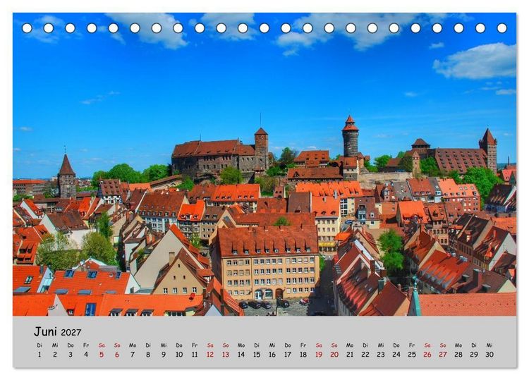 Produktbild: N&uuml;rnberg. Du bist so sch&ouml;n (Tischkalender 2027 DIN A5 quer), CALVENDO Monatskalender