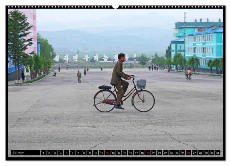 Produktbild: Nordkorea - Die gro&szlig;e Leere (hochwertiger Premium Wandkalender 2026 DIN A2 quer), Kunstdruck in Hochglanz