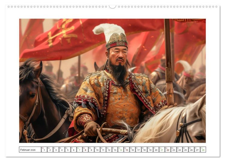 Produktbild: Mutige Krieger (hochwertiger Premium Wandkalender 2026 DIN A2 quer), Kunstdruck in Hochglanz
