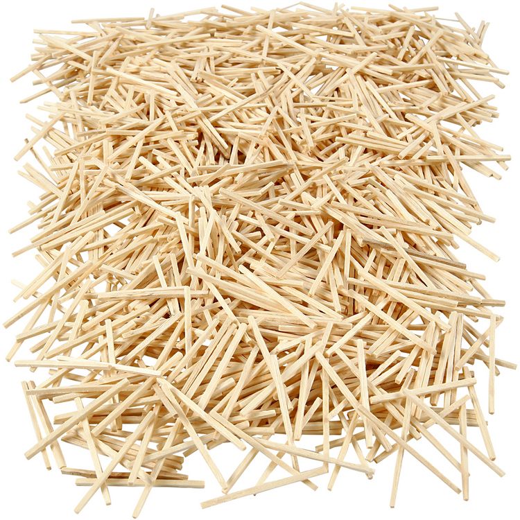 Produktbild: Creativ Company Bastelh&ouml;lzchen, L 48 mm, D 2 mm, 8500 Stck., 1 kg