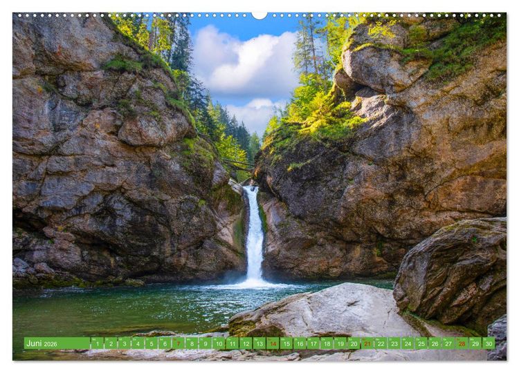 Produktbild: Rauschende Wildb&auml;che im Allg&auml;u (hochwertiger Premium Wandkalender 2026 DIN A2 quer), Kunstdruck in Hochglanz