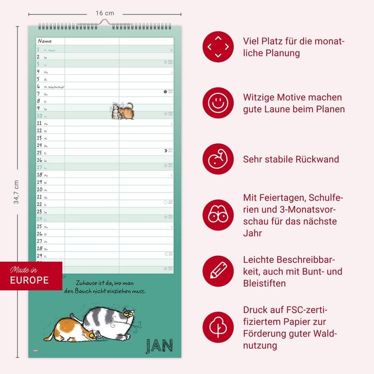 Produktbild: Catzz Planer f&uuml;r zwei 2027