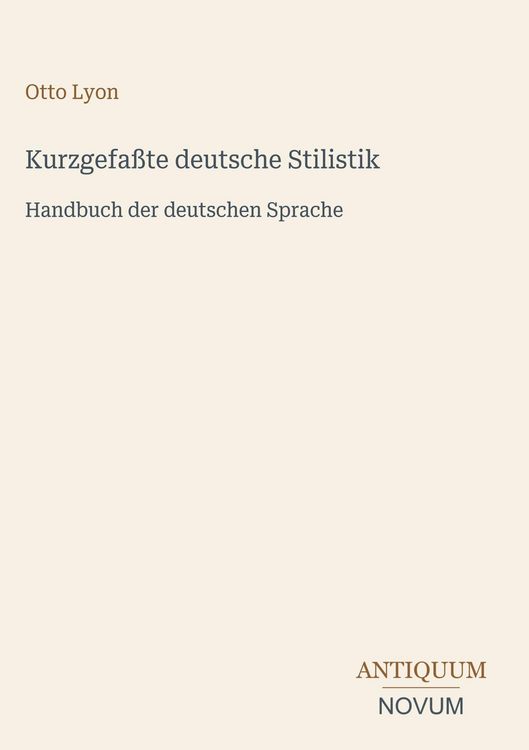 Produktbild: Kurzgefa&szlig;te deutsche Stilistik