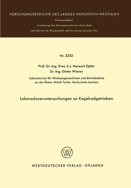 Produktbild: Lebensdaueruntersuchungen an Kegelradgetrieben