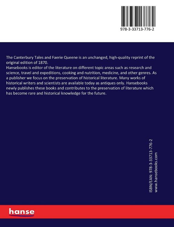 Produktbild: The Canterbury Tales and Faerie Queene