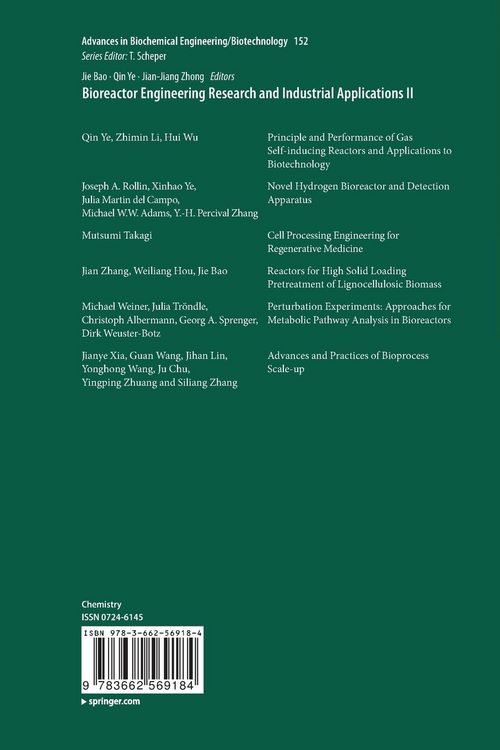 Produktbild: Bioreactor Engineering Research and Industrial Applications II