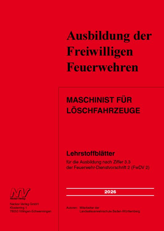 Produktbild: Maschinist f&uuml;r L&ouml;schfahrzeuge