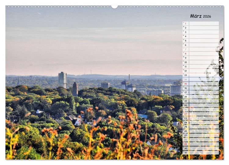 Produktbild: Bochum / Geburtstagskalender (Wandkalender 2026 DIN A2 quer), CALVENDO Monatskalender