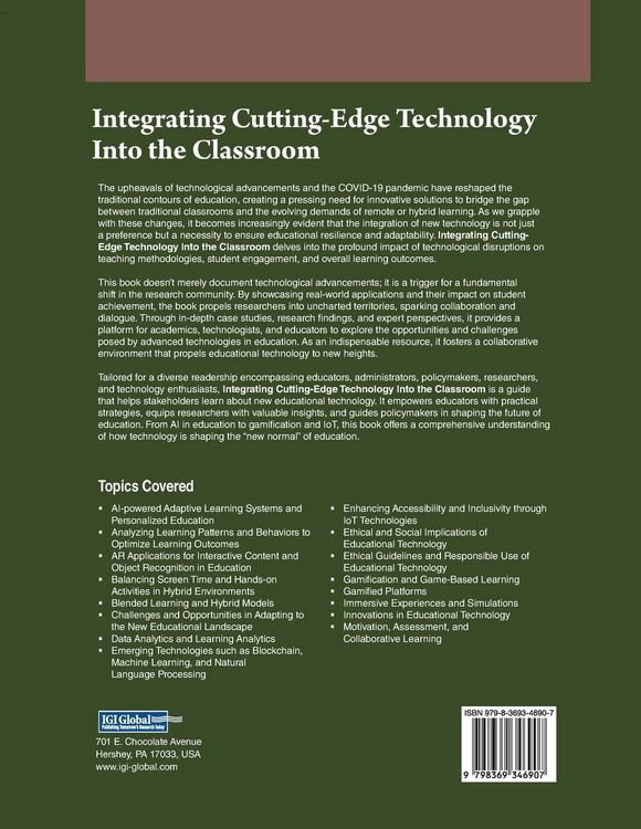 Produktbild: Integrating Cutting-Edge Technology Into the Classroom