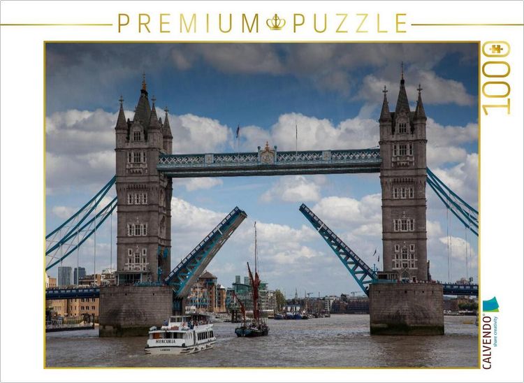 Produktbild: CALVENDO Puzzle Towerbridge | 1000 Teile Lege-Gr&ouml;&szlig;e 64x48cm Foto-Puzzle f&uuml;r gl&uuml;ckliche Stunden