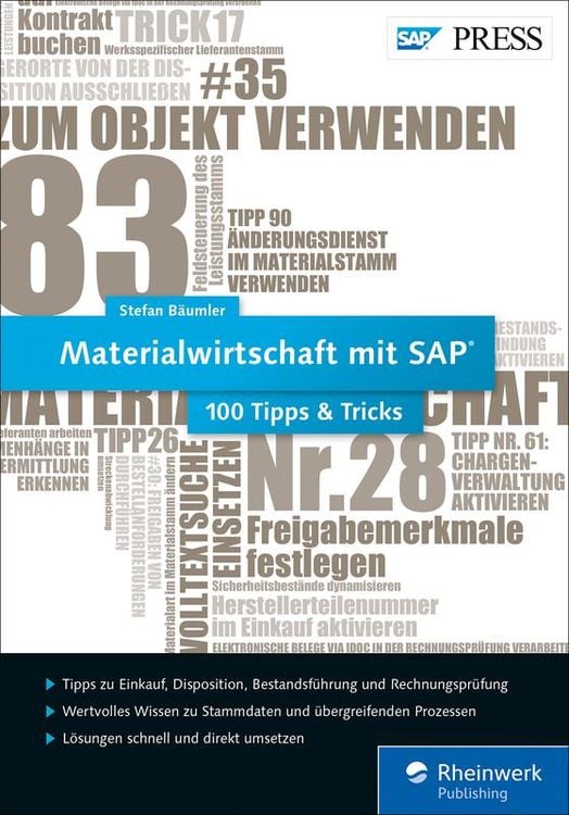 Produktbild: Materialwirtschaft mit SAP - 100 Tipps u. Tricks