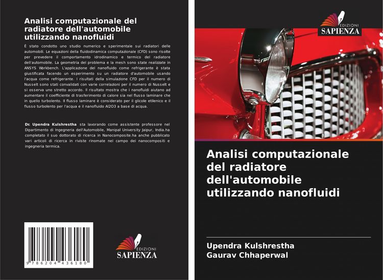 Produktbild: Analisi computazionale del radiatore dell'automobile utilizzando nanofluidi