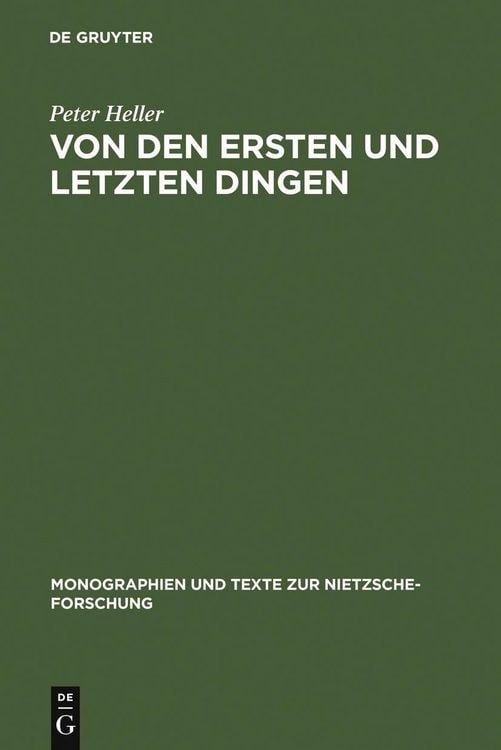 Produktbild: Von den ersten und letzten Dingen