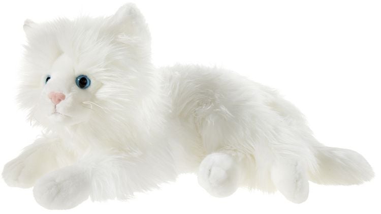 Produktbild: Pl&uuml;sch Misanimo Schmusekatze liegend wei&szlig; 30cm