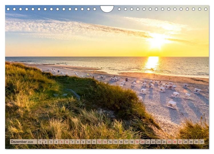 Produktbild: IN SYLT VERLIEBT (Wandkalender 2026 DIN A4 quer), CALVENDO Monatskalender