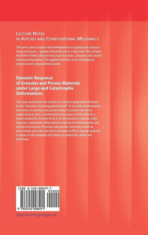Produktbild: Dynamic Response of Granular and Porous Materials under Large and Catastrophic Deformations