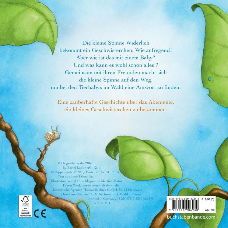 Produktbild: Die kleine Spinne Widerlich - Das Geschwisterchen Pappbilderbuch