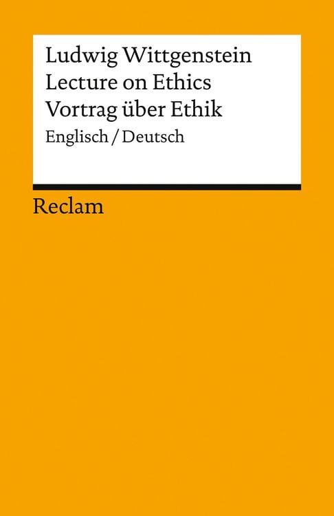 Produktbild: Lecture on Ethics / Vortrag &uuml;ber Ethik