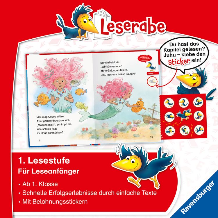 Produktbild: Leserabe 1. Lesestufe - Meerm&auml;dchen Miki feiert Geburtstag