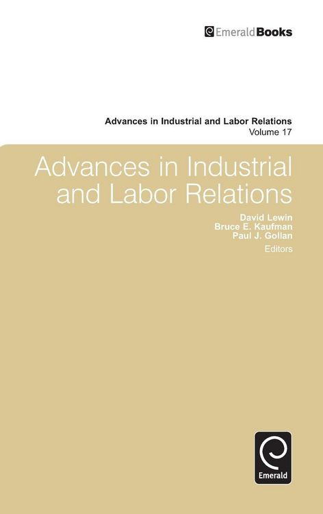 Produktbild: Advances in Industrial and Labor Relations