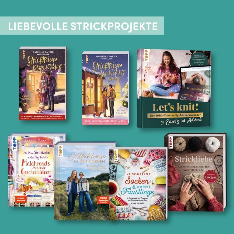 Produktbild: Stricktraum und Pl&auml;tzchenduft. Eine Kreativ-Romance. Mit Muster-Schal-Knit-Along. Adventskalenderbuch (Band 2)