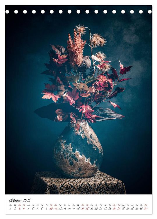 Produktbild: Blumen Bouquet (Tischkalender 2026 DIN A5 hoch), CALVENDO Monatskalender