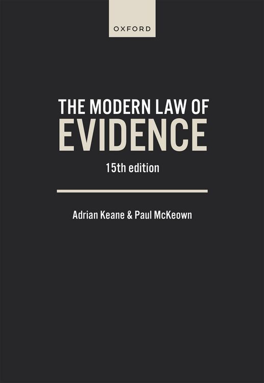 Produktbild: The Modern Law of Evidence