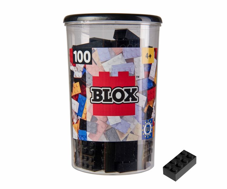 Produktbild: Simba 104118916 - Blox Steine in Dose, Konstruktionsspielzeug, 100, schwarz