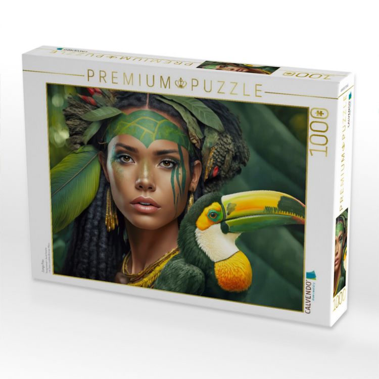 Produktbild: CALVENDO Puzzle Junge Frau | 1000 Teile Lege-Gr&ouml;&szlig;e 64x48cm Foto-Puzzle f&uuml;r gl&uuml;ckliche Stunden