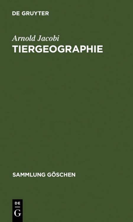 Produktbild: Tiergeographie