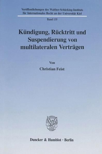 Produktbild: K&uuml;ndigung, R&uuml;cktritt und Suspendierung von multilateralen Vertr&auml;gen.