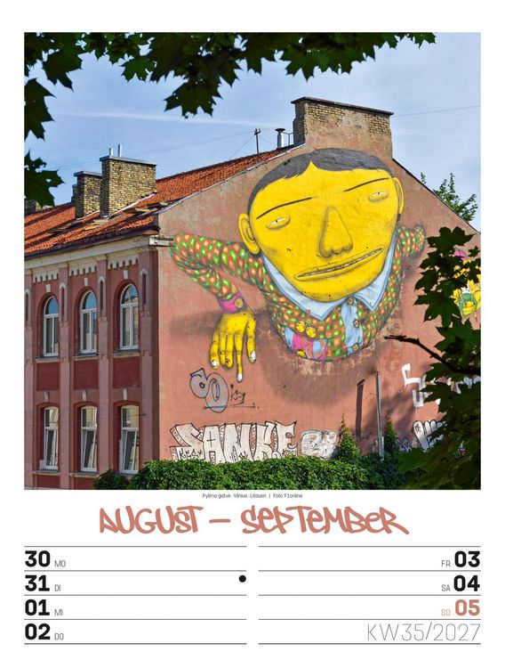 Produktbild: Street Art Wochenplaner Kalender 2027