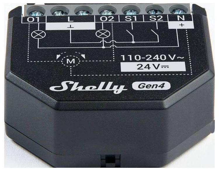 Produktbild: Shelly 2PM Gen4 Steuerger&auml;t Bluetooth, Wi-Fi, ZigBee