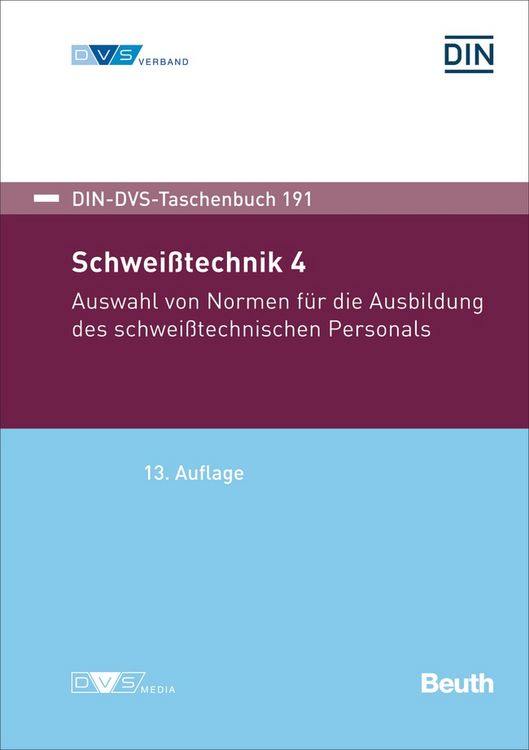 Produktbild: DIN-DVS-Taschenbuch 191