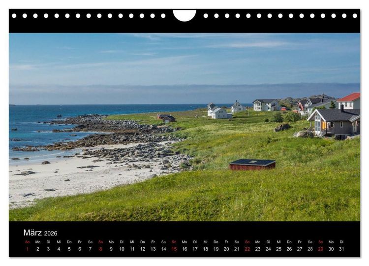 Produktbild: Sommer auf den Lofoten (Wandkalender 2026 DIN A4 quer), CALVENDO Monatskalender