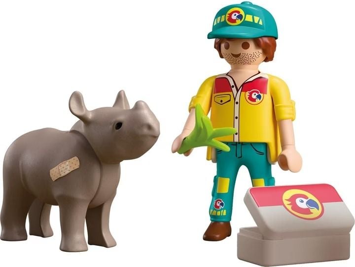 Produktbild: PLAYMOBIL 72025 DuoPack Tierpfleger mit Nashorn