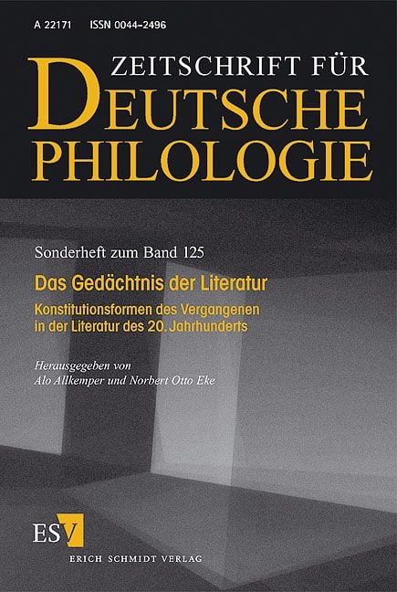 Produktbild: Das Ged&auml;chtnis der Literatur